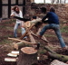 Holz s�gen